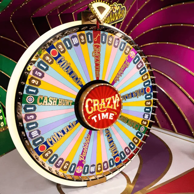 Free play demo version gameplay showing Crazy Time bonus trigger